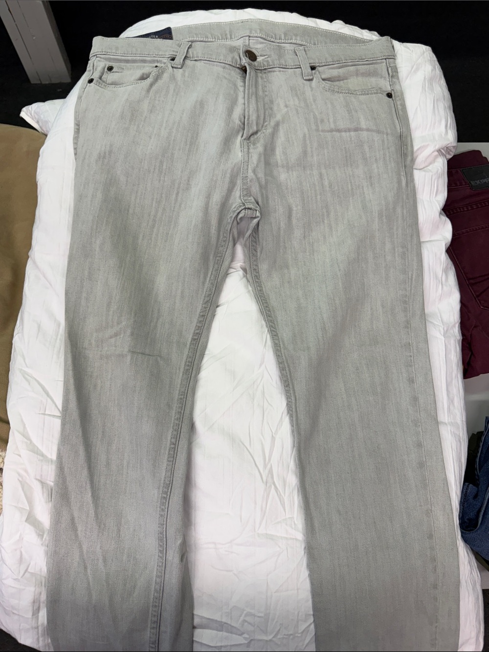 Hollister Slim Straight Light Gray Men's Jeans